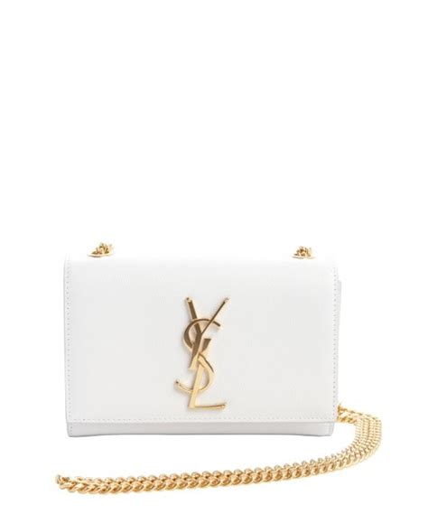 small white ysl purse|YSL shoulder purse.